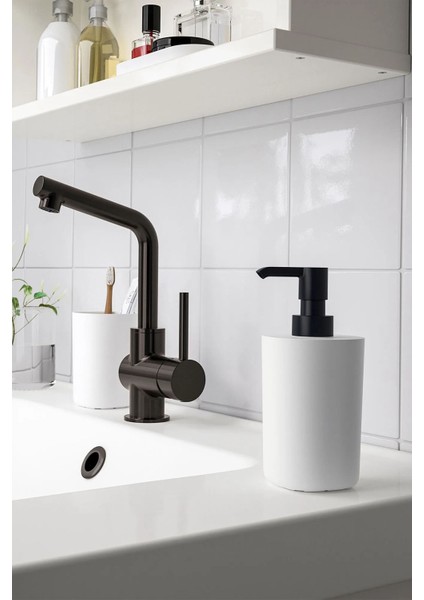 Şık 3 Parça Banyo Aksesuar Seti, Sabunluk ve Diş Fırçalık, Beyaz fiyatları