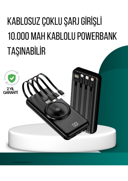 Kompakt Tasarım, Güçlü Performans – 10000MAH Kablosuz Powerbank