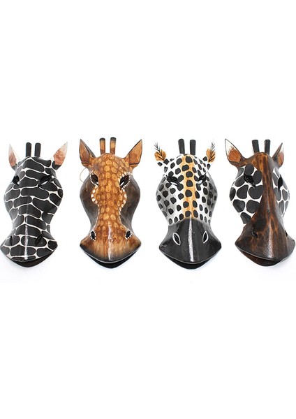 Ahşap Duvara Asmalı 20 cm Zebra Maske 3galıleo-4