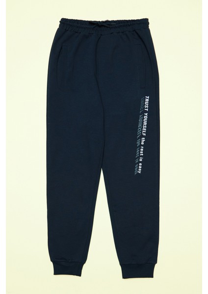 Yazı Baskılı Erkek Çocuk Jogger Eşofman Altı