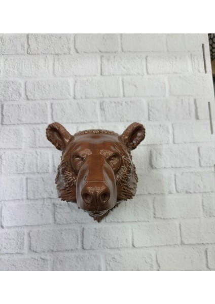 Ev ve Ofis Için Dekoratif Ayı Başı Heykel Hediyelik Duvar Aksesuarı indirimleri