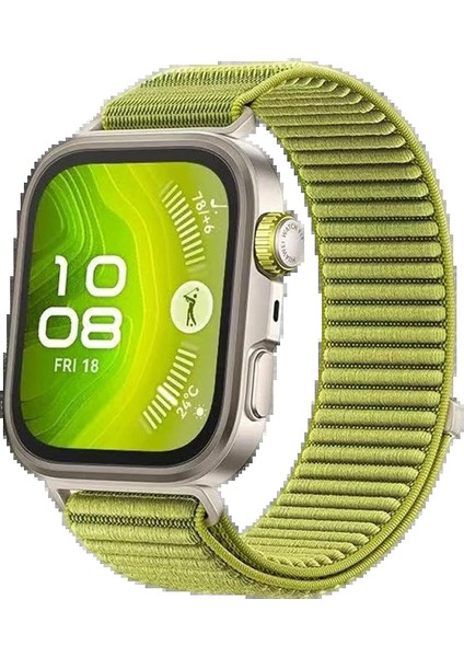 CPT83 Huawei Fit 4 Braid Kordon - Açık Yeşil