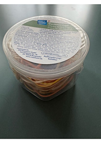 Renkli Ambalaj Lastiği 80 gr Kapaklı Kutuda Çok Yönlü Kullanım İçin Pratik modelleri