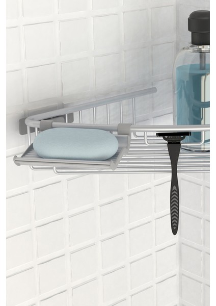 Paslanmaz Alüminyum Banyo Rafı, Mat Finish, Tekli, Şık ve Dayanıklı fiyatları