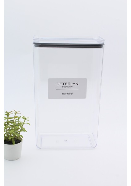 Şık Dekoratif Saklama Kabı 2.9 Litre, Güçlü ve Pratik Kullanım