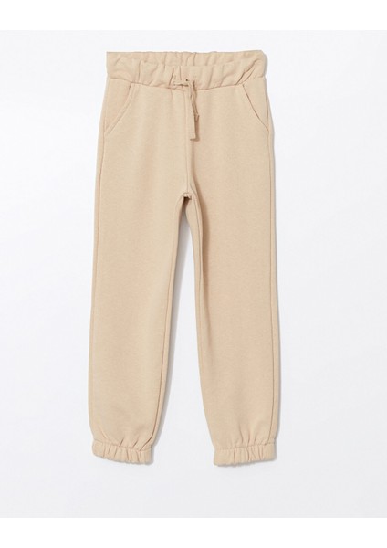 Yeni Sezon Beli Lastikli Kız Çocuk Jogger Eşofman Altı