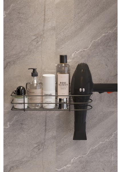 Pratik ve Şık Saç Kurutma Makinesi Askısı, Banyo Düzeni Için Ideal