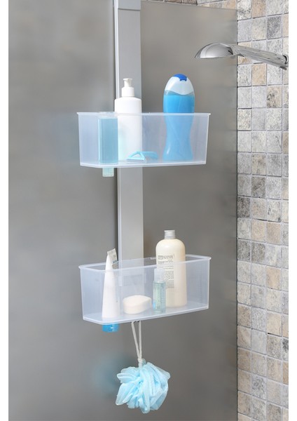 Xl Duş Rafı, Pp Malzemeli, Dayanıklı ve Şık Tasarım