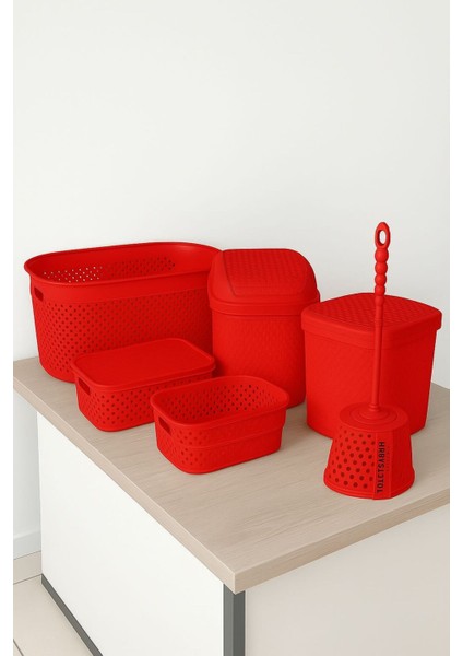 Şık ve Kullanışlı 6 Parça Banyo Seti, Evinizi Güzelleştiren Tasarım