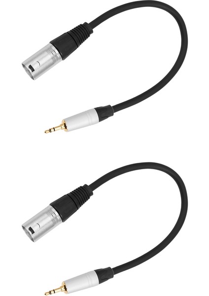 2x 0 3 Metre 3 5 mm Erkek Jack Fişine 3 Pin Xlr Erkek Mikrofon Ses Kayıt Için Korumalı Stereo Kablo (Yurt Dışından)