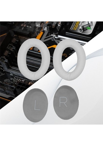 1 Pair Bose Qc 45 Kulaklık Kolayca Değiştirilen Kulaklık Koruyucu Kollu Toka Earpads Beyaz (Yurt Dışından) fiyatları