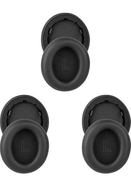 Anker Soundcore Life Için 3x Yedek Kulak Pedleri Q30/Q35 Protein Deri Kulaklıklar Earpad (Siyah) (Yurt Dışından)
