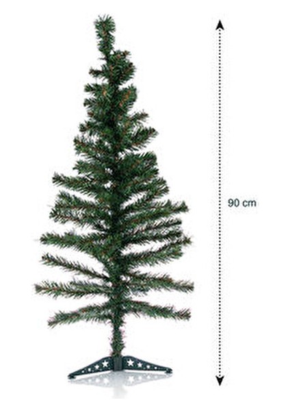 90 Cm Yeşil Plastik Yılbaşı Çam Ağacı Parti Adresi Markalı Özel Tasarım