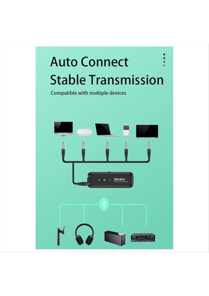 Vaorlo 3 In 1 Bluetooth 5 3 Ses Alıcı Verici 3 5mm Aux Jack Müzik Kablosuz Adaptörü Otomobil Hoparlörü Tv Pc Için (Yurt Dışından) fiyatları