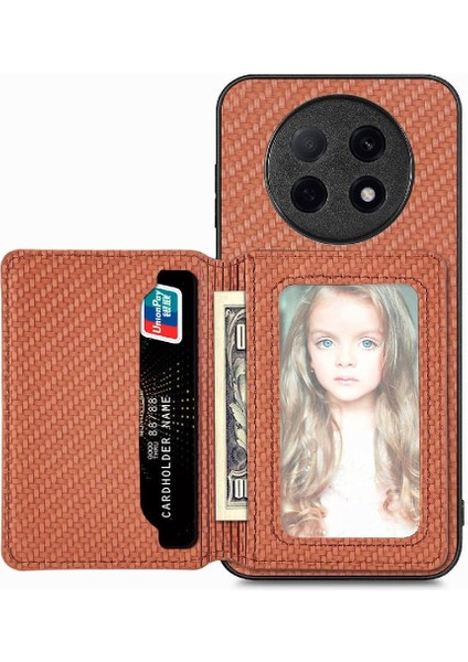 Oppo A5 Pro Manyetik Kart Tutucu Standı Fonksiyonu Rfıd Engelleme Için Kılıf (Yurt Dışından)