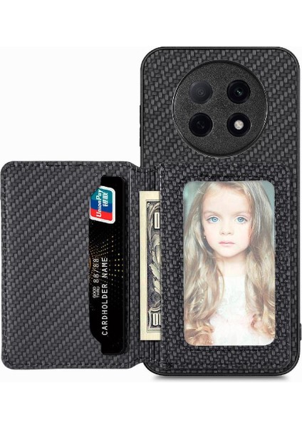 Oppo A5 Pro Manyetik Kart Tutucu Standı Fonksiyonu Rfıd Engelleme Için Kılıf (Yurt Dışından)