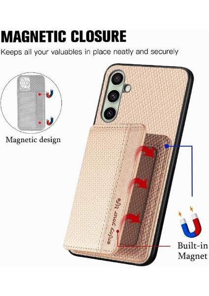 Samsung Galaxy A56 Stand Fonksiyonu Rfıd Engelleme Manyetik Kart Için Kılıf (Yurt Dışından) modelleri