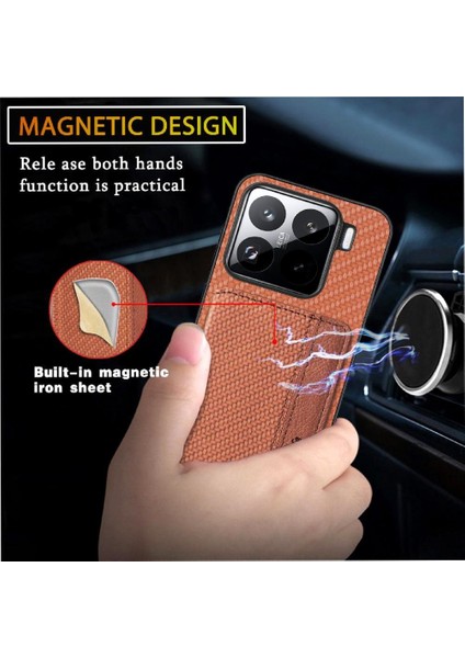 Xiaomi 15 Pro Rfıd Engelleme Manyetik Kart Tutucu Komple Kamera Için Kılıf (Yurt Dışından) modelleri