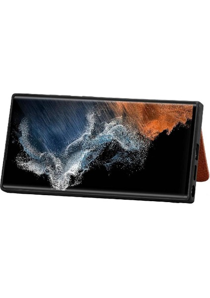 Samsung Galaxy S25 Ultra Rfıd Engelleme Manyetik Kart Tutucu Standı Için Kılıf (Yurt Dışından) modelleri