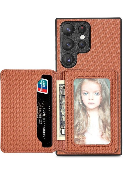 Samsung Galaxy S25 Ultra Rfıd Engelleme Manyetik Kart Tutucu Standı Için Kılıf (Yurt Dışından) fiyatları