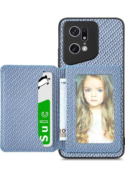 Oppo Bulmak Için Kılıf X5 Pro Rfıd Engelleme Manyetik Kart Tutucu Komple (Yurt Dışından)