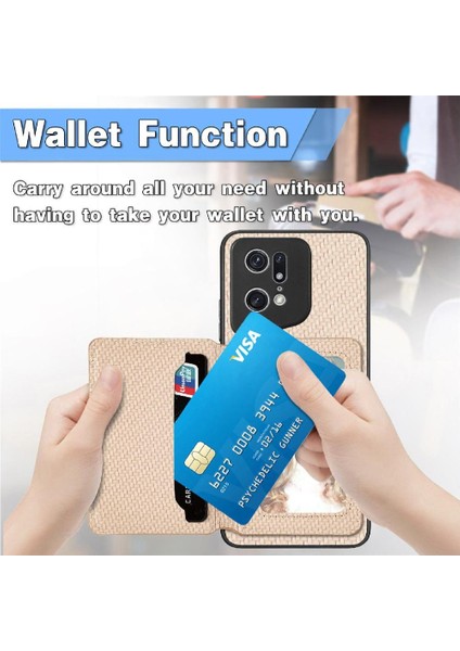 Oppo Bulmak Için Kılıf X5 Pro Rfıd Engelleme Manyetik Kart Tutucu Komple (Yurt Dışından) modelleri