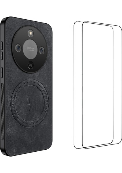 Honor Magic8 Lite 5g Manyetik Kılıf Pc Tpu Telefon Kılıfı 2 Adet Ekran Filmi ile (Yurt Dışından)