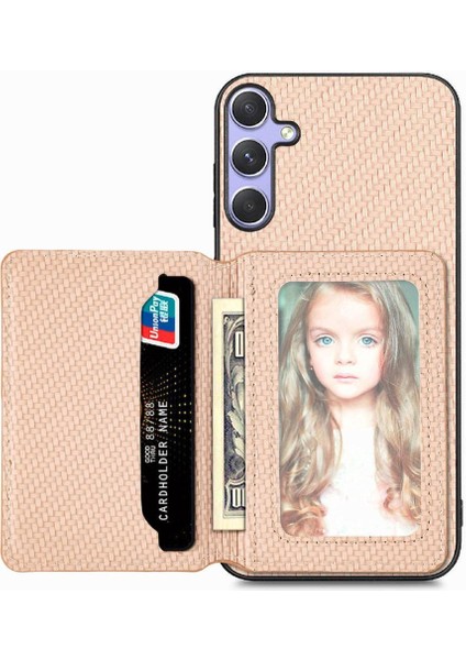 Samsung Galaxy S25 Plus Manyetik Kart Tutucu Rfıd Engelleme Kamera Için Kılıf (Yurt Dışından)