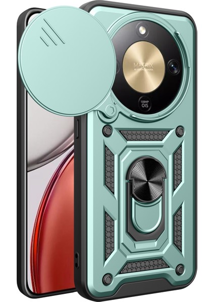 Honor Magic8 Lite 5g Kılıfı Kayar Kamera Kapağı Pc + Tpu Destekli Telefon Kılıfı (Yurt Dışından)