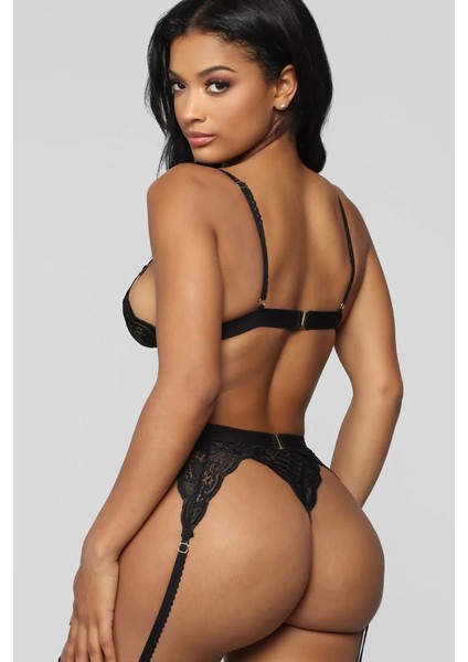 Siyah Dantelli Jartiyer Takımı TM1274 modelleri