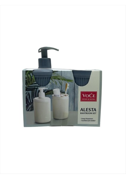 Pratik ve Şık 2'li Banyo Seti, Konfor ve Temizlik Için Ideal Seçenektir