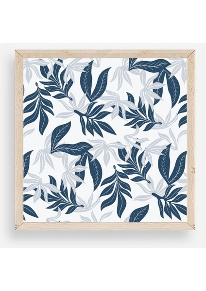 Yaprak Ahşap Çerçeveli Tablo