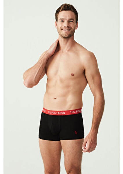 3'lü Boxer Seti Erkek İç Giyim Örgü Kumaş Desenli Rahat Kullanım