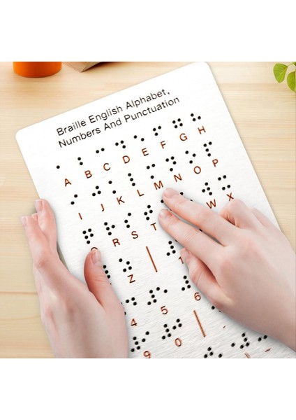 Braille Alfabe Kurulu, Yükseltilmiş Noktalar, Numaralar ve Noktalama Noktalaması Braille Yeni Başlayanlar Için Öğrenme, Eğitim Hediyeleri (Yurt Dışından) indirimleri