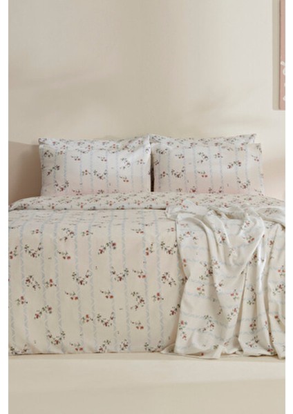 Visnu Desenli Çift Kişilik Pike Nevresim Takımı 200x220 cm Pamuk Polyester