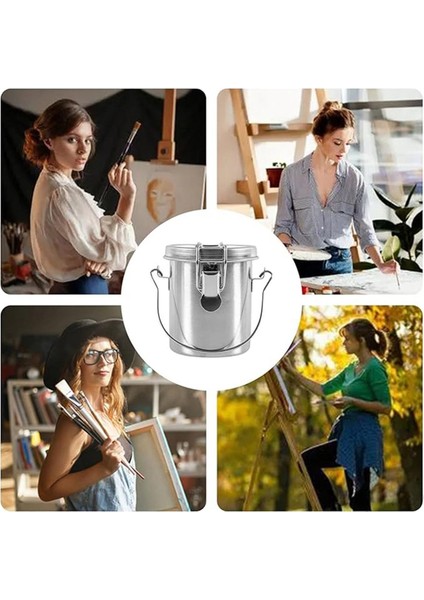 Süzgeçli ve Hava Geçirmez Kapaklı Paslanmaz Çelik Boya Fırçası Yıkayıcı Hava Geçirmez Taşınabilir Çok Yönlü Boya Fırçası Temizleyici (Yurt Dışından) indirimleri