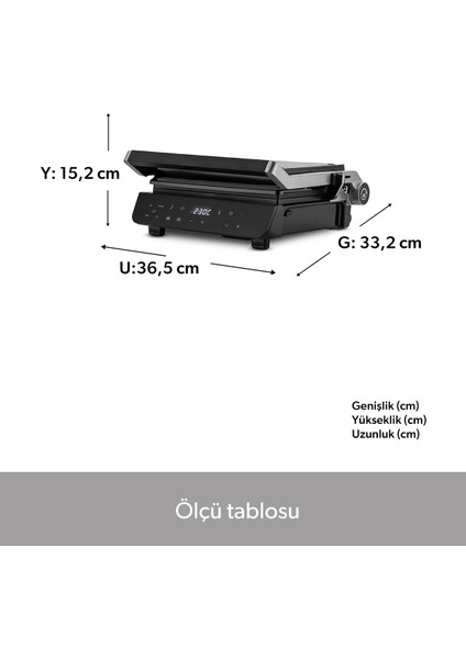 Çift Fonksiyonlu Cam Yüzeyli Tost ve Izgara Makinesi, 5 Programlı, Ledli fiyatları