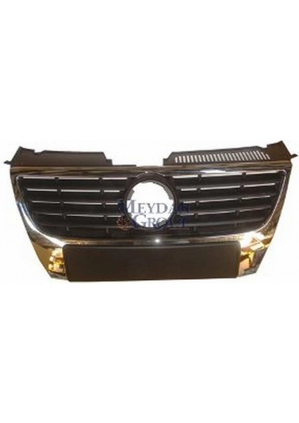 2005-2010 Volkswagen Passat B6 Ön Panjur Siyah (Nikelaj Kaplamalı)(Izgarası Siyah)Sensör Deliksiz(Bfn (Adet) (Oem NO:3C0853651ADPWF)