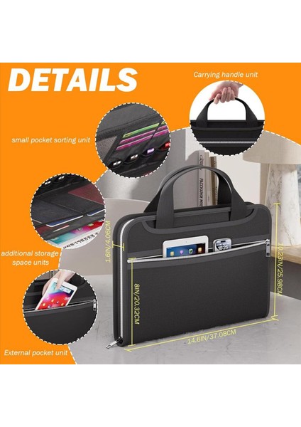 2x Akordeon Dosya Düzenleyici Su Geçirmez Yanmaz 14 6X10 2in Dosya Düzenleyici Akademik Iş Için 12 Klasörlü (Yurt Dışından) fiyatları