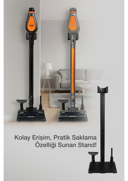 Pluto P 6000 Cyclone Dikey Elektrikli Süpürge Antrasit