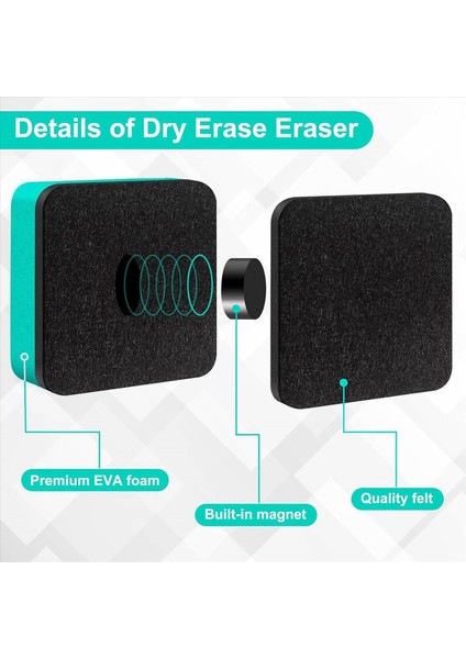 192 Paket Kuru Silme Silgi Mini Manyetik Kuru Silme Silgi Toplu Beyaz Tahta Kuru Silgi Kara Tahta Temizleyiciler (Yurt Dışından) modelleri