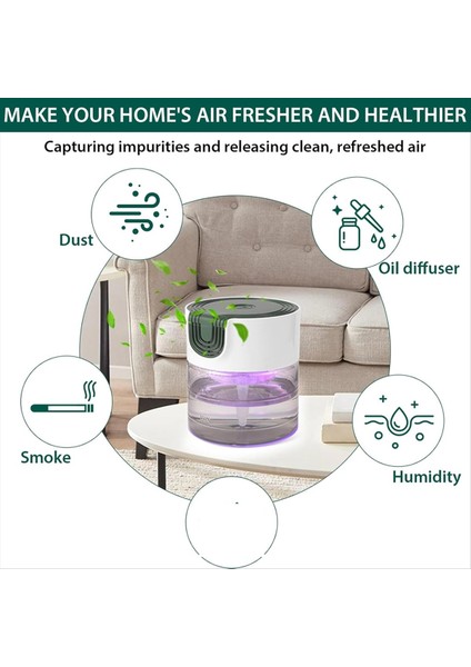 Ev Için Su Hava Temizleyicileri Sessiz Değişken Hız Su Bazlı Hava Temizleme Cihazı Ev Yatak Odası Için Gece Işığı ile Ab Tak (Yurt Dışından) fiyatları