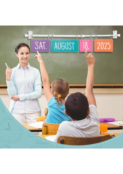 Rainbow Flip Takvim Bülten Tahtası Sahibi ile Set, Ayarlanabilir Takvim Sahibi 54 Tarih Kartları Içerir (Yurt Dışından) indirimleri