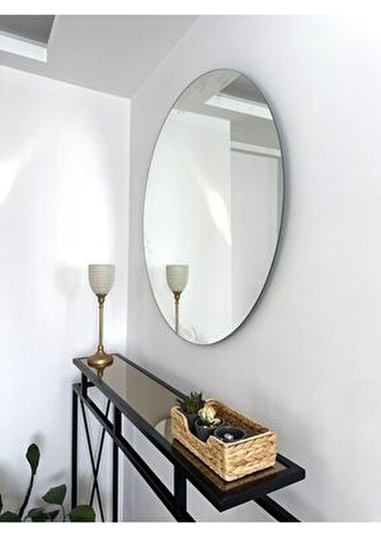 80 cm Yuvarlak Ayna Çerçevesiz CNC Rodajlı Kenarlarla Modern Tasarım modelleri