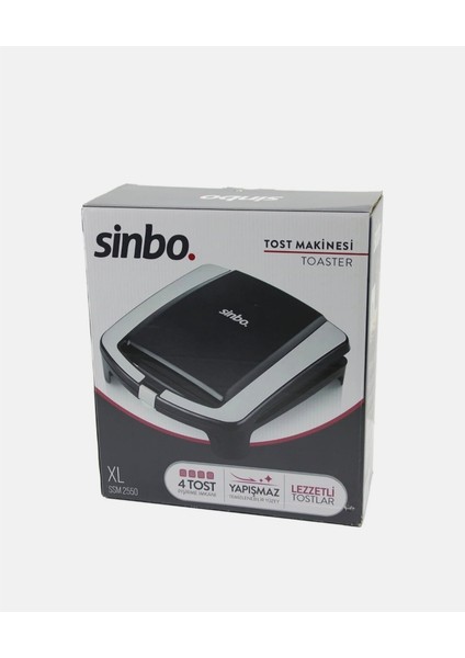 Pratik Elektrikli Tost Makinesi, 4 Tost Kapasiteli, Yapışmaz Yüzeyli