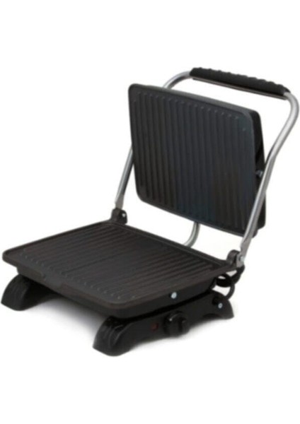 Döküm Tost Makinesi, Organik, Siyah, 1800W, Ev Kullanımı, Temizleme Fırçası