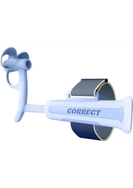 Çocuklar Için Anti-Grip Bilek Düzeltici Kalem Tutucu Başlangıç Seviyesi Dostu Yazmak Için Mükemmel Çizim Uygulaması Mavi (Yurt Dışından)