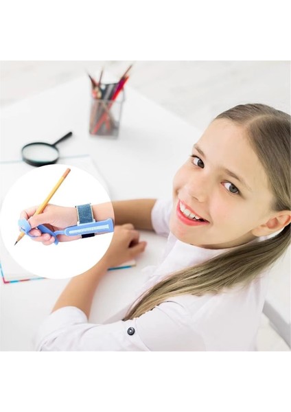 Çocuklar Için Anti-Grip Bilek Düzeltici Kalem Tutucu Başlangıç Seviyesi Dostu Yazmak Için Mükemmel Çizim Uygulaması Mavi (Yurt Dışından) modelleri