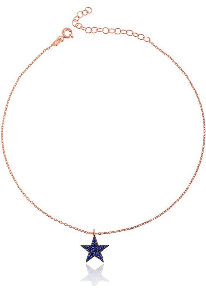 925 Ayar Gümüş Rose Yıldız Halhal BR0460575 (892892)