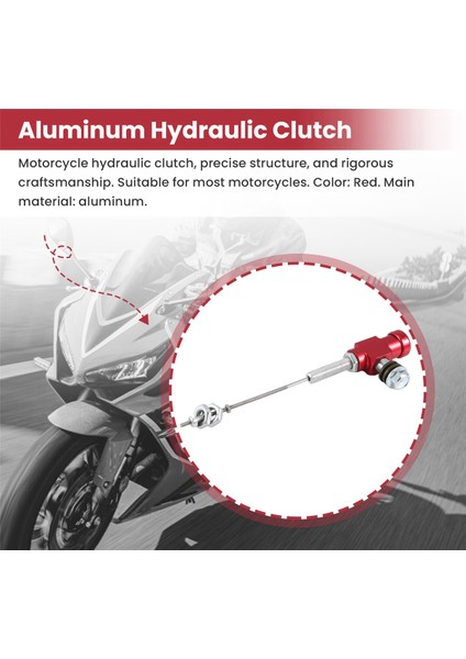 Motosiklet Hidrolik Debriyaj Ana Silindiri Fren Pompası M10X1.25MM Alüminyum Kırmızı (Yurt Dışından) indirimleri